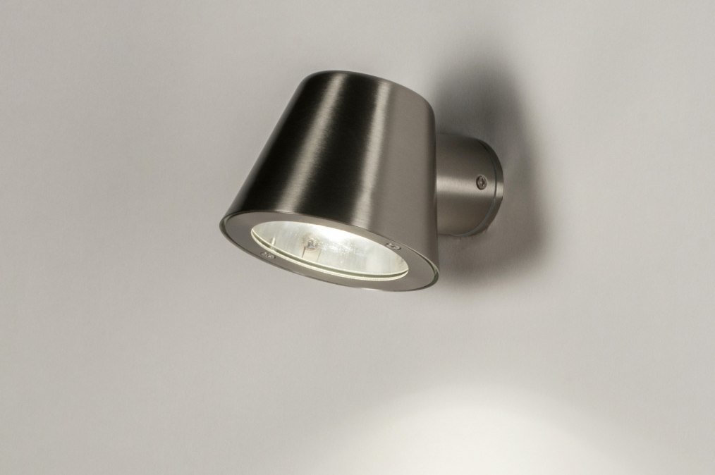 Een nacht Passief Nuttig Wandlamp 72653: Modern, Staal Rvs, Metaal, Staalgrijs