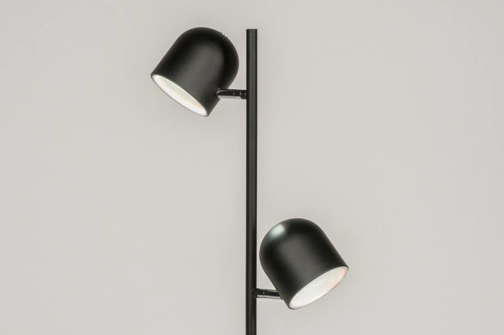 Apt Omdat koolhydraat Vloerlamp 72765: Design, Modern, Metaal, Zwart