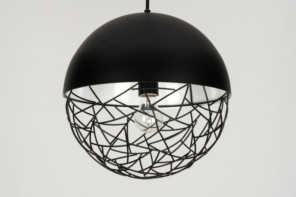 Discipline Horen van Pijnboom Hanglamp 72868: Modern, Retro, Metaal, Zwart