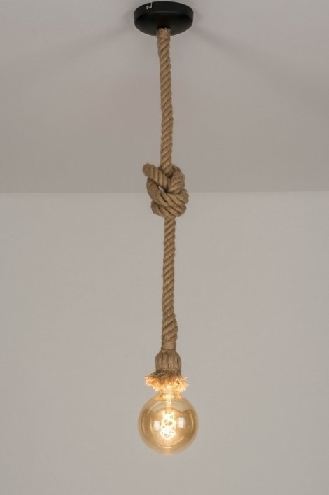 Foto 72882: Touwlamp met één fitting en extra lang touw