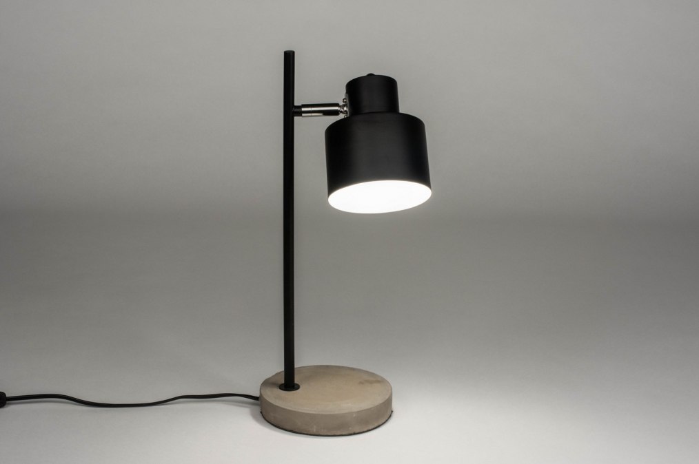Tischleuchte 73122: Modern, Coole Lampen Grob, Beton, Metall