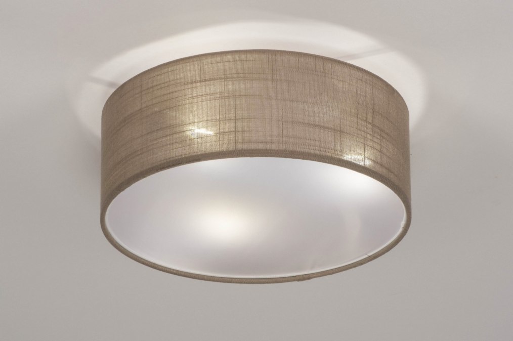 verteren scheidsrechter Richtlijnen Plafondlamp 73147: Landelijk, Modern, Stof, Taupe