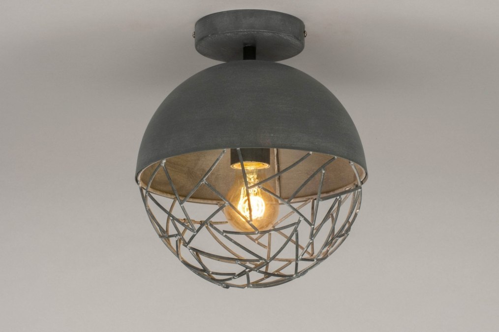 Overeenkomstig met conversie Controverse Plafondlamp 73178: Modern, Stoer, Raw, Retro