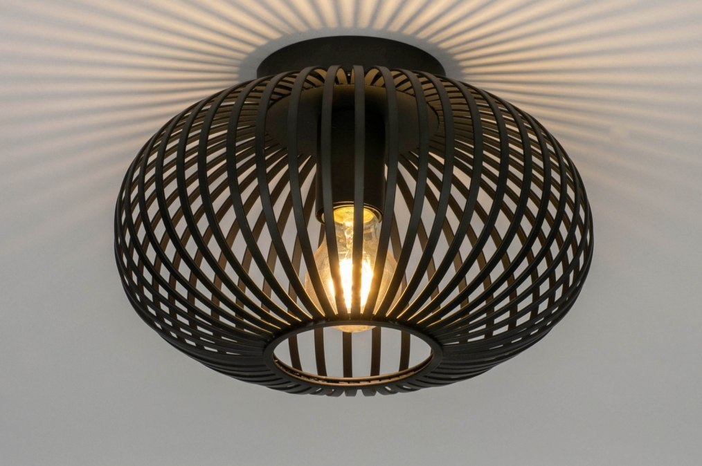 Plafondlamp 73295: Modern, Metaal,