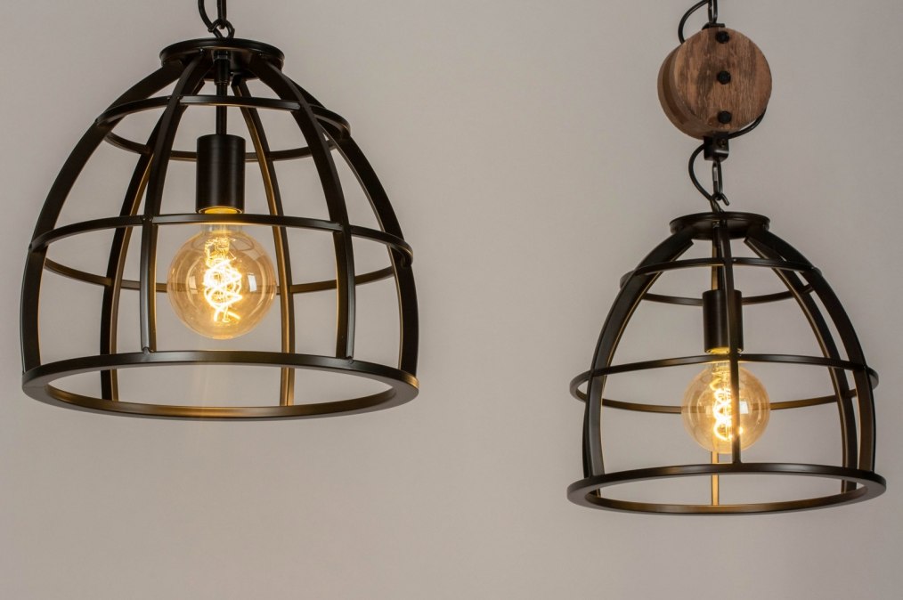 een paar kraan kust Hanglamp 73503: Industrieel, Landelijk, Modern, Stoer