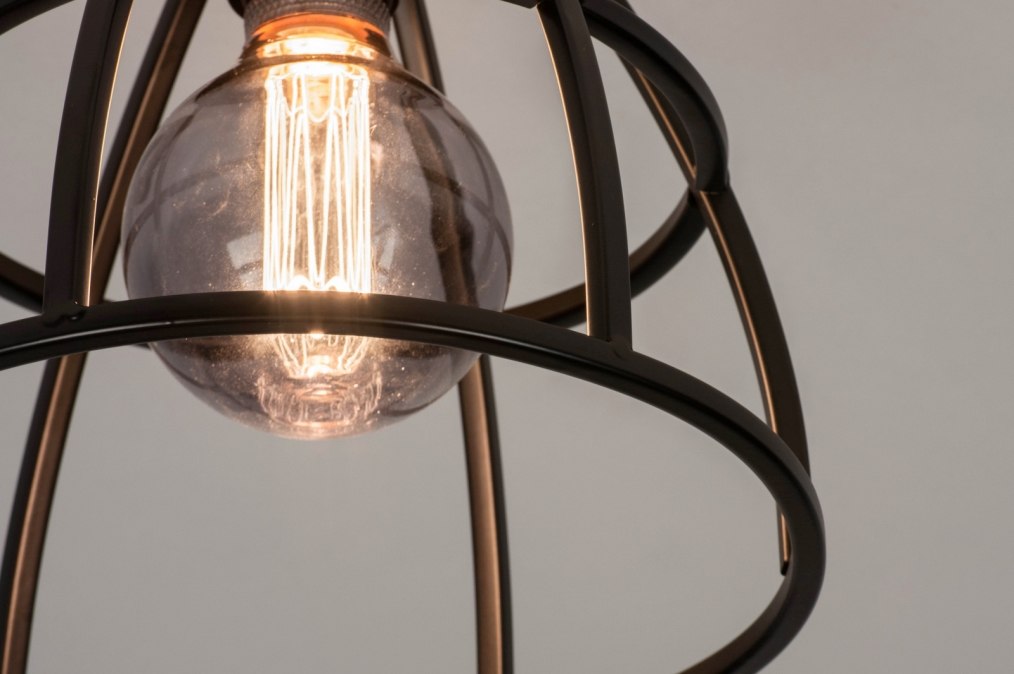 Deckenleuchte 73656: Industrielook, Laendlich Rustikal, Modern, Metall