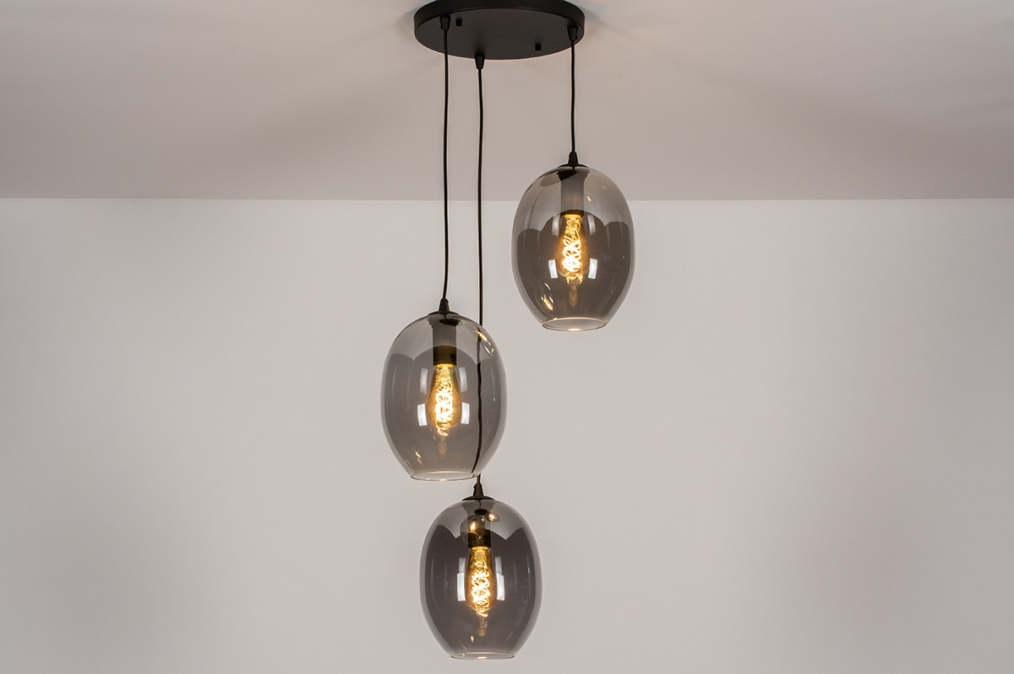 Hanglamp 73954: Modern, Eigentijds Klassiek, Glas