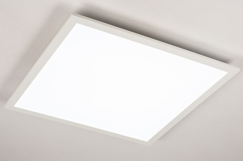 klein slikken beeld Plafondlamp 74234: Modern, Kunststof, Metaal, Wit