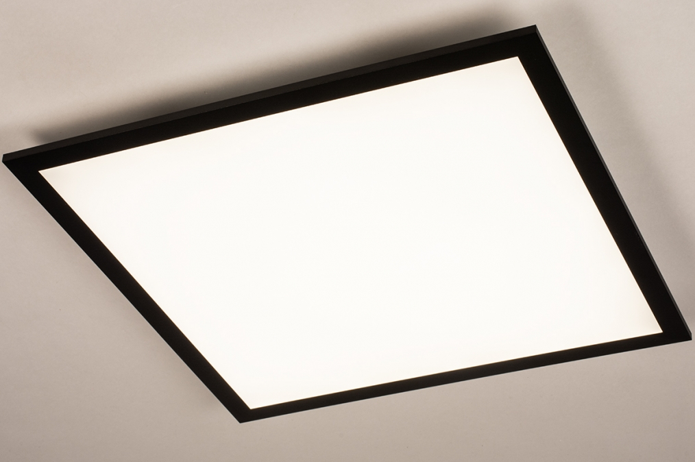 Discrepantie Veilig Makkelijk te begrijpen Plafondlamp 74237: Modern, Kunststof, Metaal, Zwart