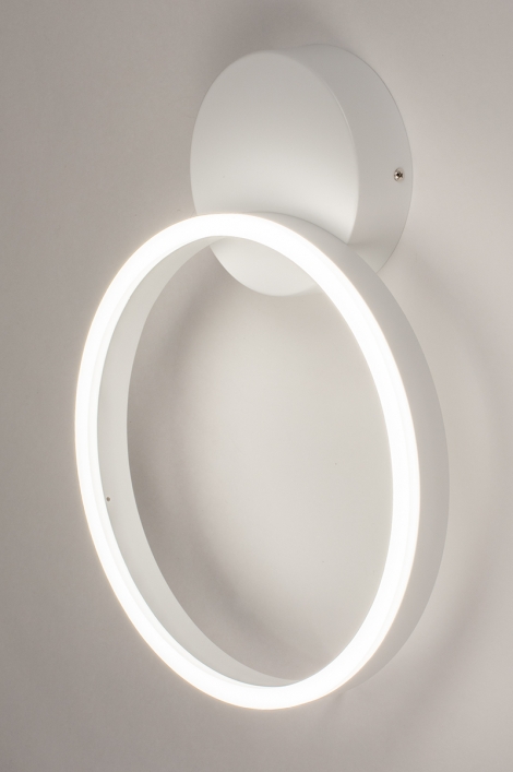 LED Deckenleuchte Orla aus Metall Metall weiß Ø43cm
