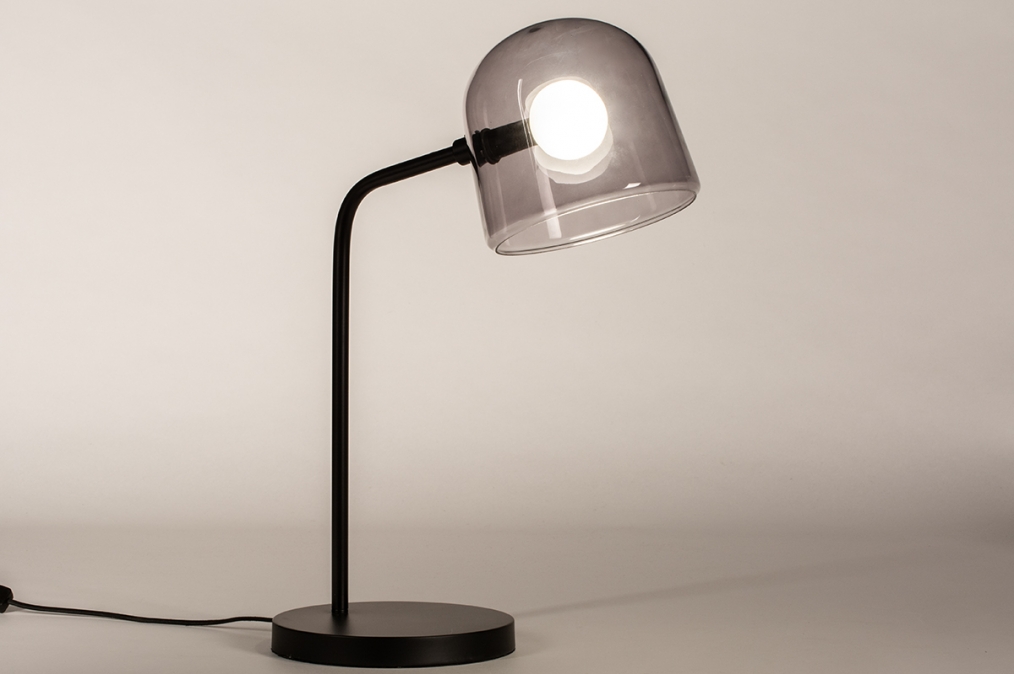 Tafellamp 74350: design, modern, glas, wit opaalglas #0