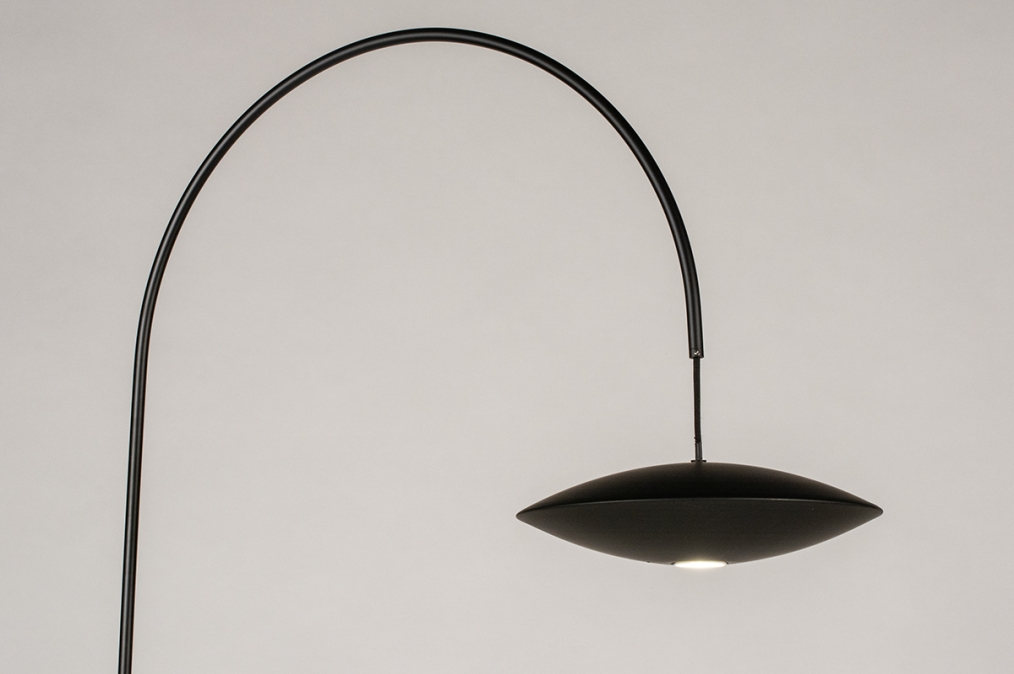 stortbui Ploeg kip Staande Lamp 74382: Modern, Marmer, Metaal, Zwart