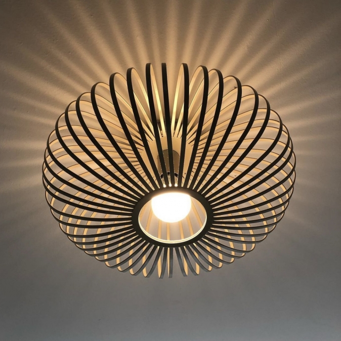 Scherm Franje cultuur Plafondlamp 74560: Landelijk, Modern, Eigentijds Klassiek, Metaal