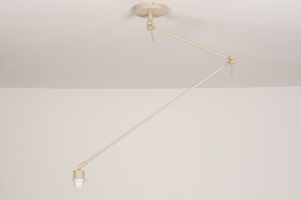 Hanglamp 74564: landelijk, modern, metaal, beige #0