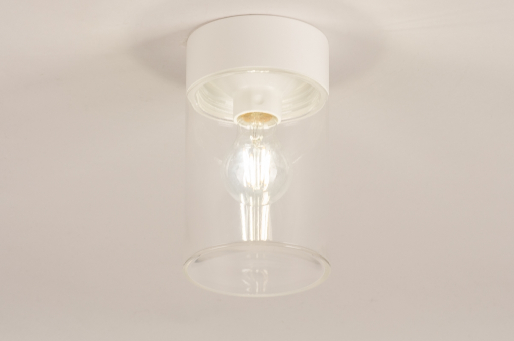 Plafondlamp 74615: modern, glas, helder glas, aluminium #0