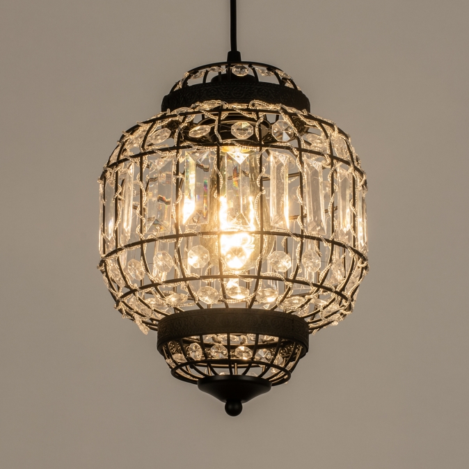 getuige Pidgin dempen Hanglamp 74745: Modern, Eigentijds Klassiek, Kristal, Acryl Kristal