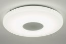 Plafondlamp 10448: design, modern, kunststof, wit #1