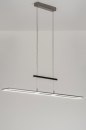 Hanglamp 10838: design, modern, staal rvs, metaal #1