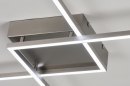 Plafondlamp 10839: design, modern, staal rvs, metaal #9