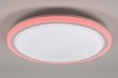Plafondlamp 10894: modern, kunststof, wit, RGB multicolor #1