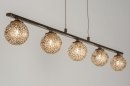 Hanglamp 11485: klassiek, eigentijds klassiek, brons, roestbrons #3