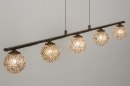 Hanglamp 11485: klassiek, eigentijds klassiek, brons, roestbrons #5