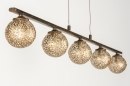 Hanglamp 11485: klassiek, eigentijds klassiek, brons, roestbrons #9