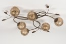 Plafondlamp 11487: klassiek, eigentijds klassiek, brons, roestbrons #4