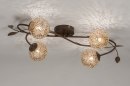 Plafondlamp 11488: klassiek, eigentijds klassiek, brons, roestbrons #2