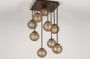 Plafondlamp 11490: klassiek, eigentijds klassiek, brons, roestbrons #5