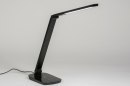 Tafellamp 11599: modern, kunststof, zwart, grijs #1