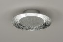 Plafondlamp 11607: modern, eigentijds klassiek, metaal, zilver  #1