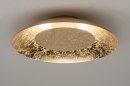 Plafondlamp 11608: modern, eigentijds klassiek, metaal, goud #1