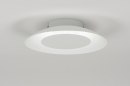 Foto 11610-3: Weiße LED-Deckenlampe, kann auch als weiße LED-Wandlampe verwendet werden