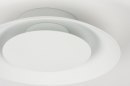 Plafondlamp 11610: modern, metaal, wit, rond #7