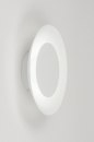 Foto 11610-8: Witte led plafondlamp, kan ook als witte led wandlamp worden gebruikt