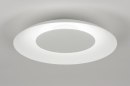 Plafondlamp 11611: modern, metaal, wit, rond #2