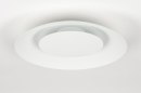 Plafondlamp 11611: modern, metaal, wit, rond #4