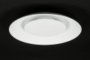 Plafondlamp 11611: modern, metaal, wit, rond #5