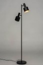 Vloerlamp 11664: modern, retro, metaal, zwart #1