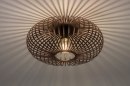 Plafondlamp 12004: modern, eigentijds klassiek, metaal, roodkoper #1