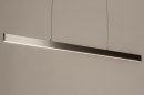Hanglamp 12410: design, modern, aluminium, geschuurd aluminium #3