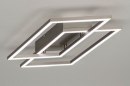 Plafondlamp 12419: design, modern, staal rvs, metaal #2