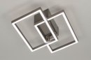 Plafondlamp 12419: design, modern, staal rvs, metaal #3