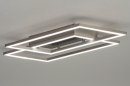 Plafondlamp 12419: design, modern, staal rvs, metaal #4