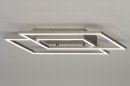 Plafondlamp 12419: design, modern, staal rvs, metaal #5