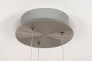 Foto 12420-10: Futuristische LED-Pendelleuchte aus mattem Stahl, dimmbar