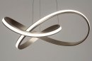 Foto 12420-2: Futuristische LED-Pendelleuchte aus mattem Stahl, dimmbar