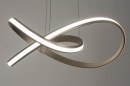 Foto 12420-4: Futuristische LED-Pendelleuchte aus mattem Stahl, dimmbar
