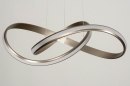 Foto 12420-7: Futuristische LED-Pendelleuchte aus mattem Stahl, dimmbar
